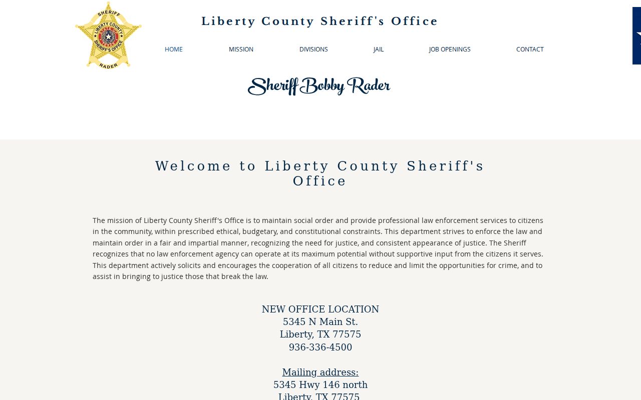 Liberty County arrest lookup official sheriff website