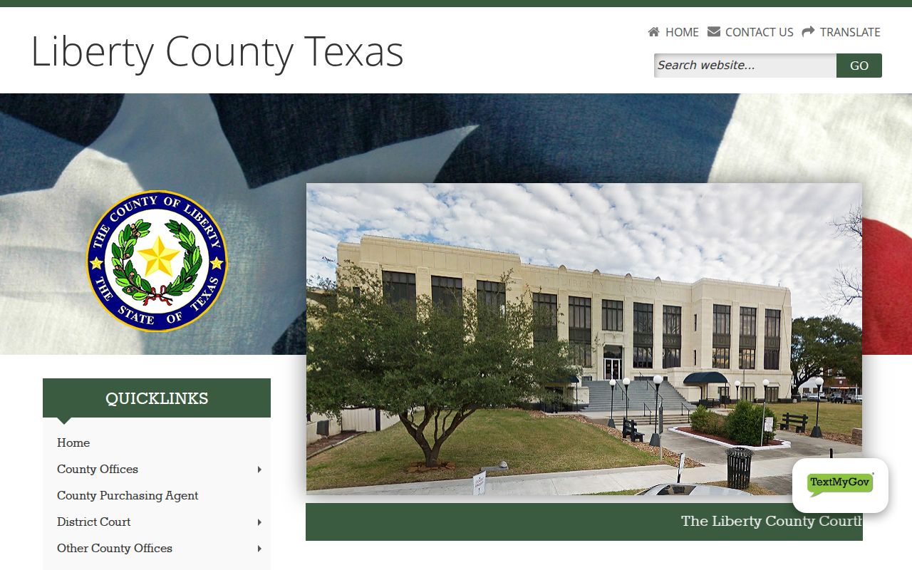 Liberty County criminal history government records portal